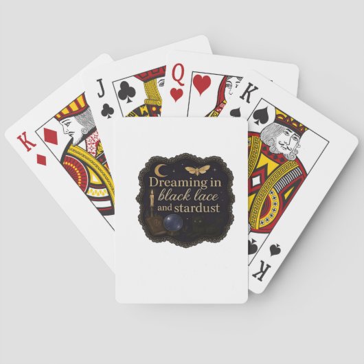 Afbeeldingen van Whimsigoth Fantasy Mystical Fores Pokerkaarten (Achterkant)