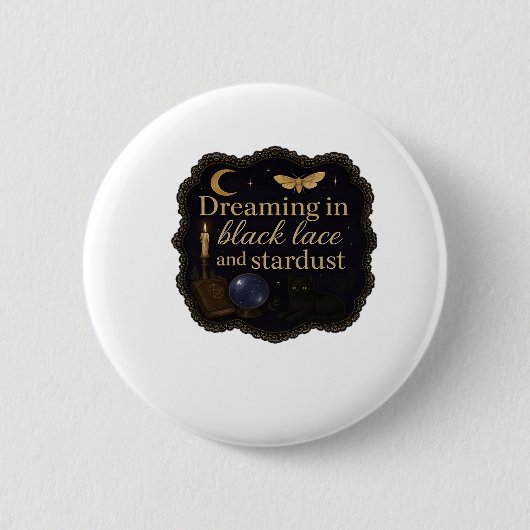 Afbeeldingen van Whimsigoth Fantasy Mystical Fores Ronde Button 5,7 Cm (Voorkant)