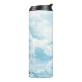 Afbeeldingen van wolkenvectorvector cartoon thermosbeker (Gedraaid links)