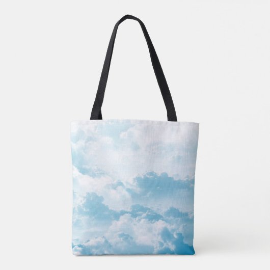 Afbeeldingen van wolkenvectorvector cartoon tote bag (Achterkant)