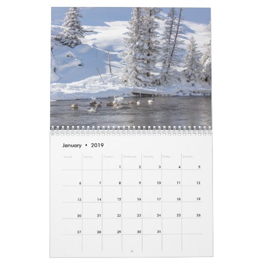 Afbeeldingen van Wyoming 2019 Kalender (Jan 2019)