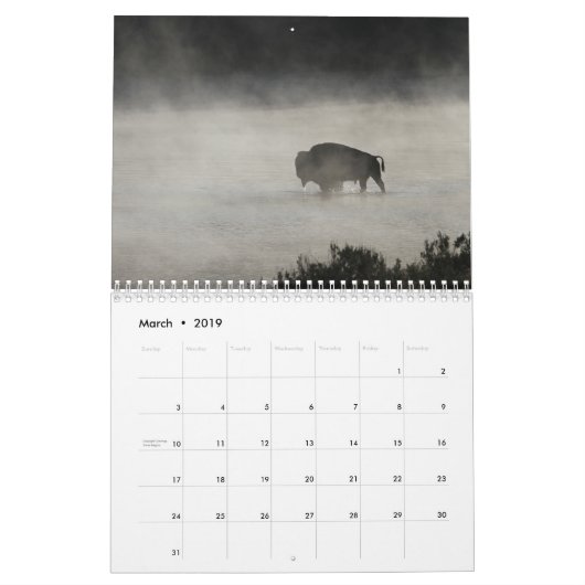 Afbeeldingen van Wyoming 2019 Kalender (Mar 2019)