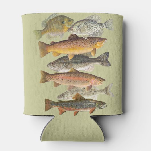 Afbeeldingen van zoetwatervis voor visreizen blikjeskoeler (Achterkant)