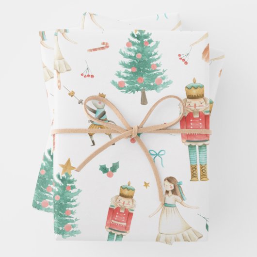 Afbeeldingen voor kerstmis in de Nutcracker Ballet Inpakpapier Vel (In situ)