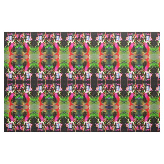 afbeeldingen voor rode feestzeemeerders stof (Fat Quarter)