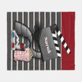 Afbeeldingen voor Show Time Movie personaliseren Fleece Deken (Voorkant (Horizontaal))