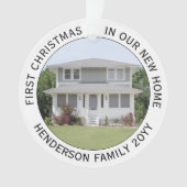 afbeeldingen voor twee Huis Eerste Kerstmis Nieuw Ornament (voorkant)