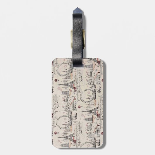  Afbeeldingen voor zwart-wit Europa Bagagelabel (Achterkant verticaal)