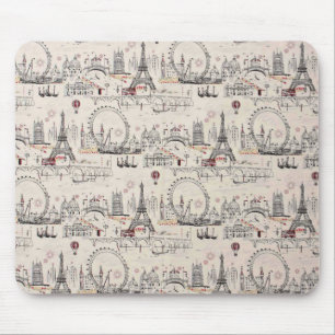 Afbeeldingen voor zwart-wit Europa Muismat