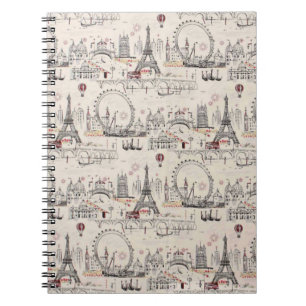 Afbeeldingen voor zwart-wit Europa Notitieboek