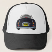 Afbeeldingen zwarte figaro auto Trucker Hat Trucker Pet (Voorkant)