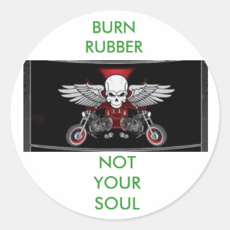 afbeeldingenCALORLIA, BURN RUBBER, N... Ronde Sticker