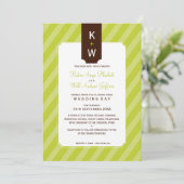 AFBEELDINGSINVITATIES : kandystripe 4P Kaart (Staand voorkant)