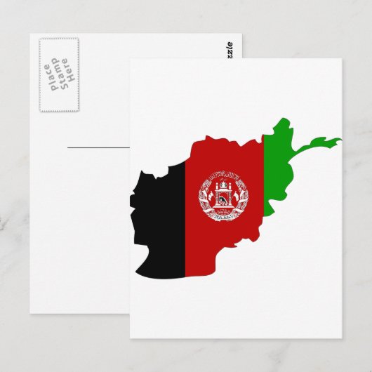 Afbeeldingskaart voor Afghanistan Briefkaart (Voorkant / Achterkant)