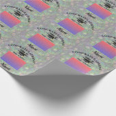 Afbeeldingslampvoet en persoonlijke foto Tassel Cadeaupapier (Hoek)