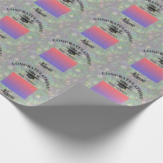 Afbeeldingslampvoet en persoonlijke foto Tassel Cadeaupapier (Hoek)