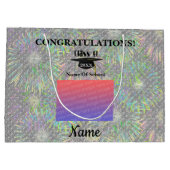 Afbeeldingslampvoet en persoonlijke foto Tassel Groot Cadeauzakje (Achterkant)