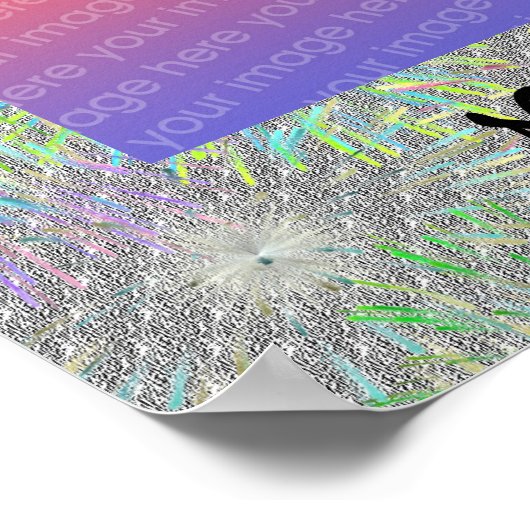 Afbeeldingslampvoet en persoonlijke foto Tassel Poster (Hoek)