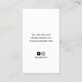 Afbeeldingsminimaliseringsminimalist voor Cute Moo Visitekaartje (Achterkant)