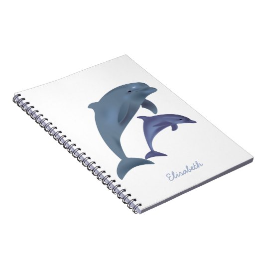 Afbeeldingsnaam van dolfijnen notitieboek (Rechterzijde)