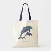 Afbeeldingsnaam van dolfijnen tote bag (Voorkant)