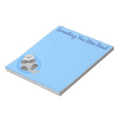 Afbeeldingsnotities voor zee otter-cartoon bevesti notitieblok (Linkerzijde)