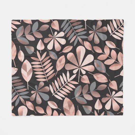 Afbeeldingspatroon jaarblad fleece deken (Voorkant (Horizontaal))