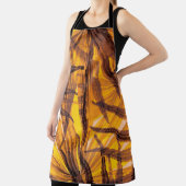 Afbeeldingspatroon van tropische palmbladeren schort (Insitu)