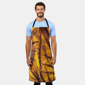 Afbeeldingspatroon van tropische palmbladeren schort (Gedragen)