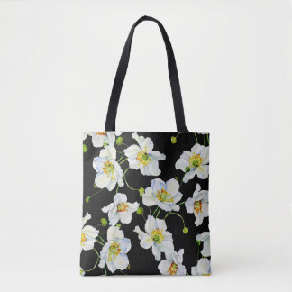 Afbeeldingspatroon waterverf kamille tote bag