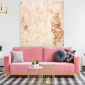 Afbeeldingsstudies voor een vrouw canvas afdruk (Insitu (Woonkamer))