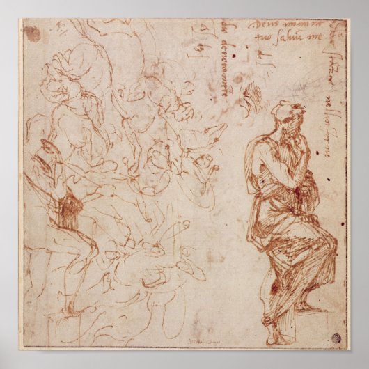 Afbeeldingsstudies voor een vrouw poster (Voorkant)