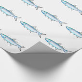 Afbeeldingsvector Tarpon Ocean Gamefish Cadeaupapier (Hoek)