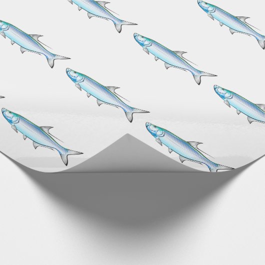 Afbeeldingsvector Tarpon Ocean Gamefish Cadeaupapier (Hoek)
