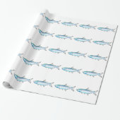 Afbeeldingsvector Tarpon Ocean Gamefish Cadeaupapier (Uitgerold)
