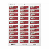 Afbladderend adreslabel etiket (Full Sheet)