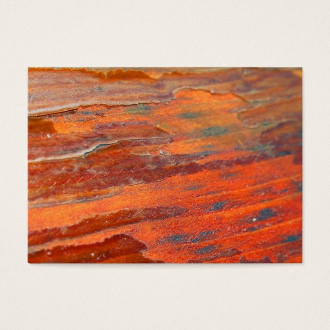 Afbladderend Hout Visitekaartje (Voorkant)
