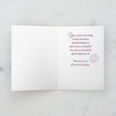 Afboeking Aangepaste naam Waterverf Aanloopbloem R Kaart (Binnen)