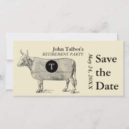  afboeking op de datum waarop het monogram wordt o save the date