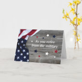 Afboeking van de militaire vlag op hout met sterre kaart (Gele Bloem)