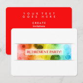 afboekingspartij ( regenboogbokeh ) kaart (Voorkant / Achterkant)