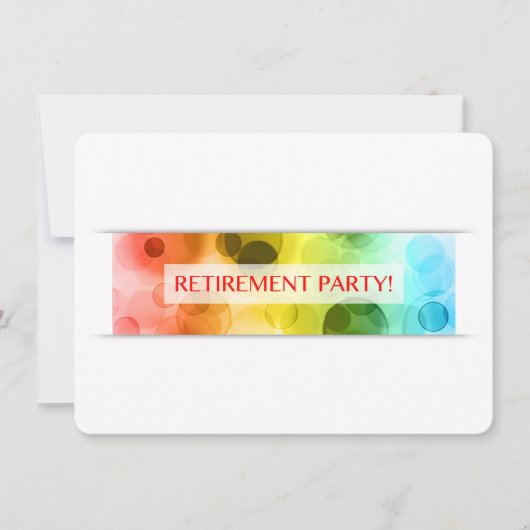 afboekingspartij ( regenboogbokeh ) kaart (Voorkant)