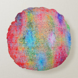 Afbraak van de gekleurde rond kussen