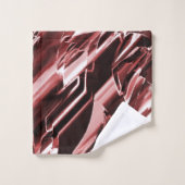 Afbraak van gescheurde of slecht gesneden rode bla bad handdoek (Wasdoekje)