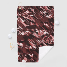 Afbraak van gescheurde of slecht gesneden rode bla golfhanddoek