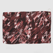 Afbraak van gescheurde of slecht gesneden rode bla golfhanddoek (Horizontaal)