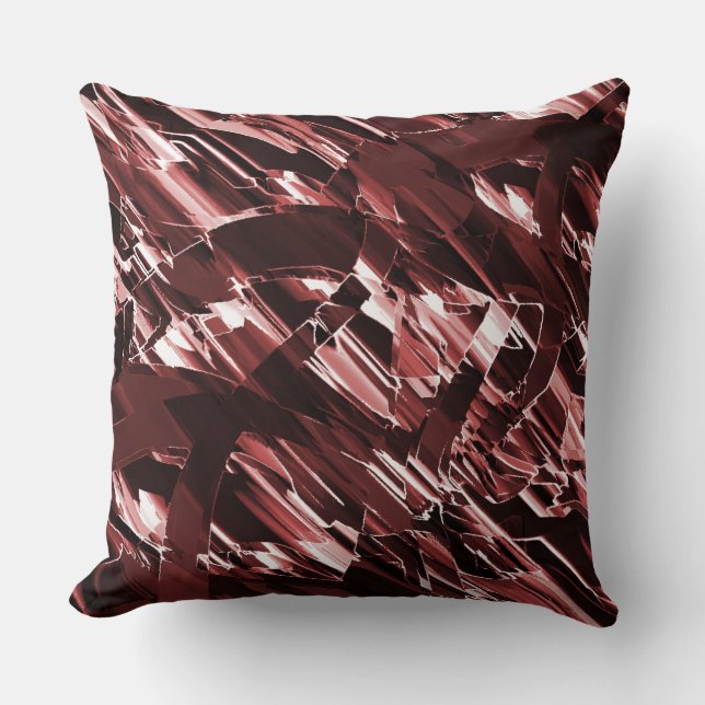 Afbraak van gescheurde of slecht gesneden rode bla kussen (Voorkant)