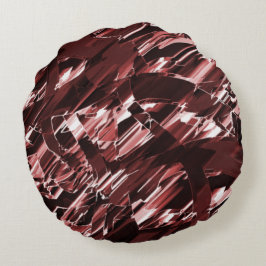 Afbraak van gescheurde of slecht gesneden rode bla rond kussen