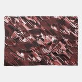 Afbraak van gescheurde of slecht gesneden rode bla theedoek (Horizontaal)