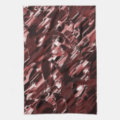 Afbraak van gescheurde of slecht gesneden rode bla theedoek (Verticaal)